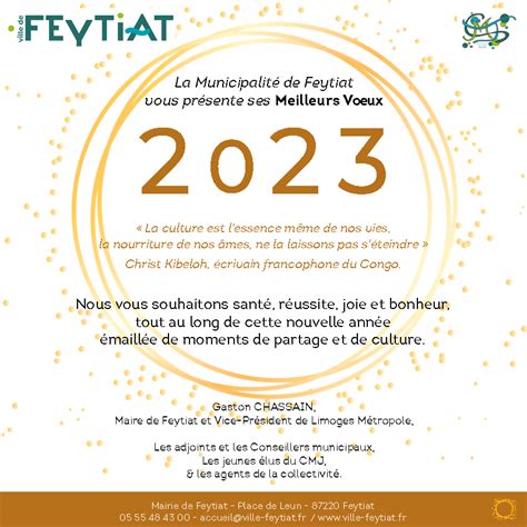 V Ux Du Maire La Population Ville De Feytiat