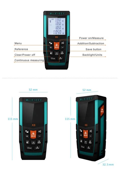 Shenzhen Measuring Device Mileseey X6 100m Optical Power Meter Digital ...