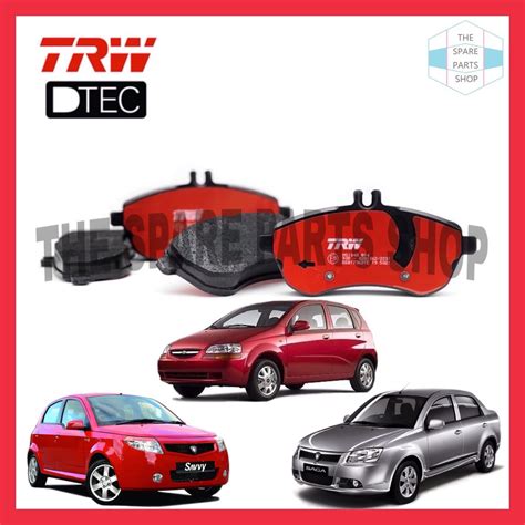 TRW DTEC DISC BRAKE PAD FRONT PROTON BLM SAVVY SAGA VVT 2017 CHEVROLET