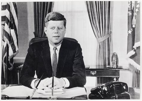 [John F. Kennedy sitting at his desk, Oval Office, White House, Washington, DC] | International ...