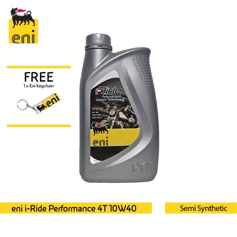 Eni i-Ride Performance 4T 10W40 Semi Synthetic Motorcycle Engine Oil ...