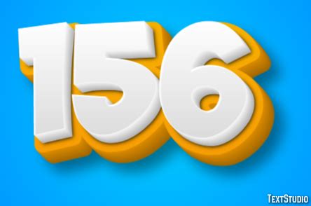 text effect  logo design number