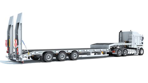 Kenworth Truck with Platform Trailer – 3D Horse