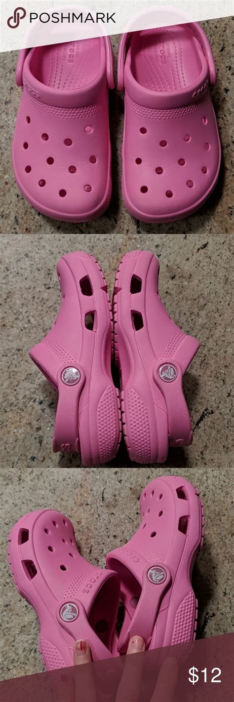 LIKE NEW Pink Crocs Toddler Girl 11 | Pink crocs, Crocs, Toddler girl