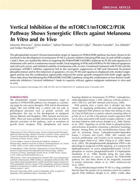 Pdf Vertical Inhibition Of The Mtorc Mtorc Pi K Pathway