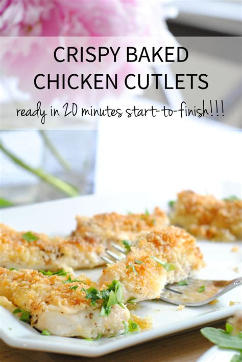 Easy Baked Crispy Chicken Cutlets Recipe The Chronicles Of Home