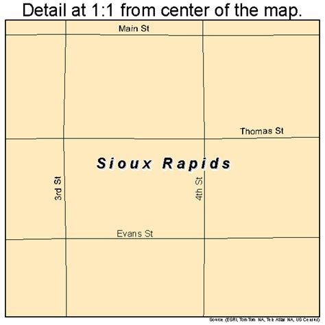 sioux rapids iowa street map