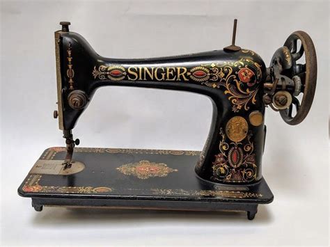 Singer Sewing Machine G Series Red Eye Model 1910 With Nice