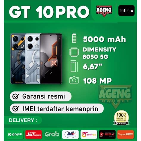 Jual Infinix Gt 10 Pro 5g 8256 Garansi Resmi Shopee Indonesia