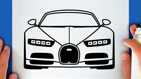 HOW TO DRAW A BUGATTI CHIRON - YouTube