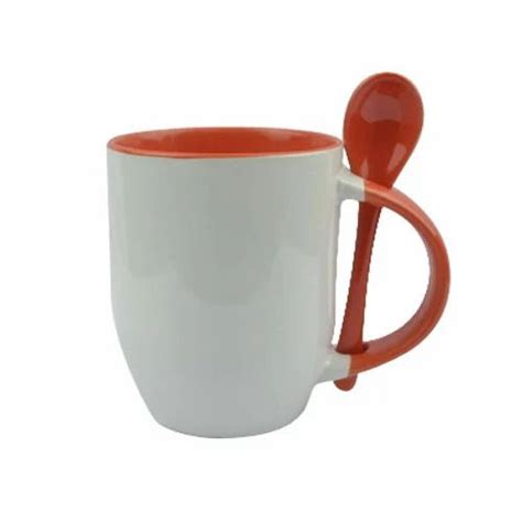 White And Red Spoon Mug For Home At Rs 150piece In New Delhi Id