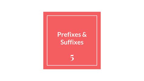 Prefixes And Suffixes Sample Lesson PPT By Teach Simple