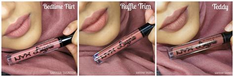 Safiyah Tasneem Sunday Swatches Nyx Lip Lingerie