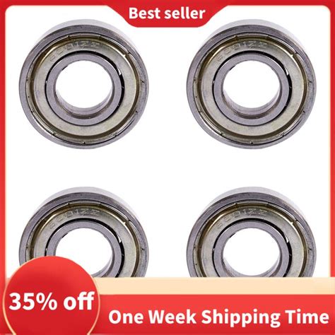 2023 4X 6001ZZ Double Shielded Deep Groove Ball Bearings 28mm X 12mm X