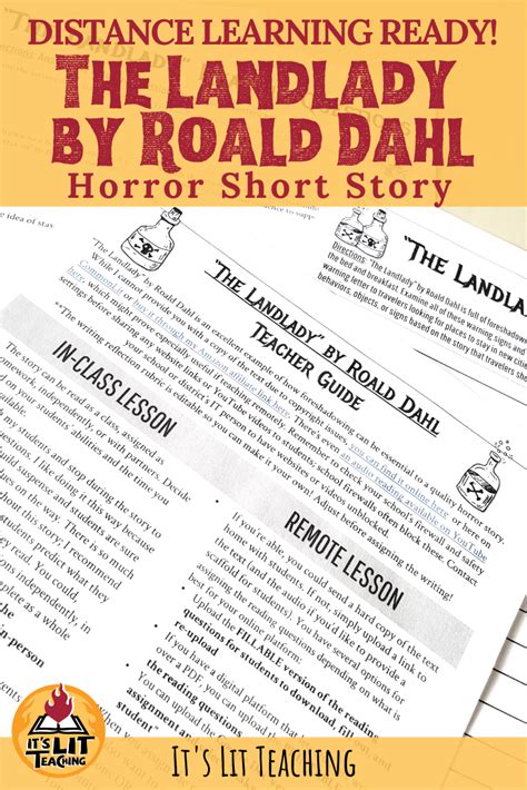 √ Roald Dahl The Landlady Story