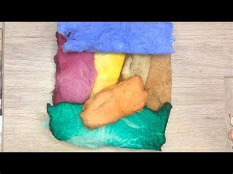 Как покрасить вату для ватных игрушек/Цветная вата - YouTube