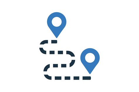 Route, Map, Navigation Icon. Graphic by dhimubs124s · Creative Fabrica