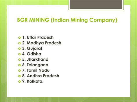 PPT - Coal Mining and Mineral companies in India PowerPoint