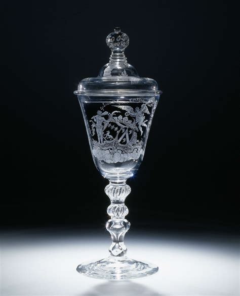 Bokaal met deksel, op het 50-jarig huwelijk van J.J. van Westrenen en J ...