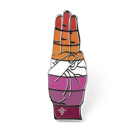 Scouts Lesbian Pride Pin Badge Outlet