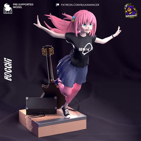 Bocchi From Bocchi The Rock Fanmade Figurine Garage Kit Anime