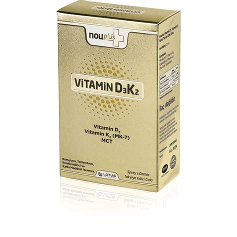 Nouplus Vitamin D3K2 Sprey - Lotus İlaç