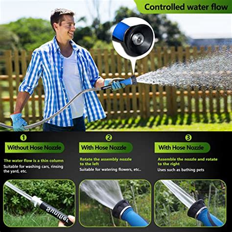 Metal Garden Hose 100 Ft Flexible Stainless Steel Garden Hose 100 Foot ...