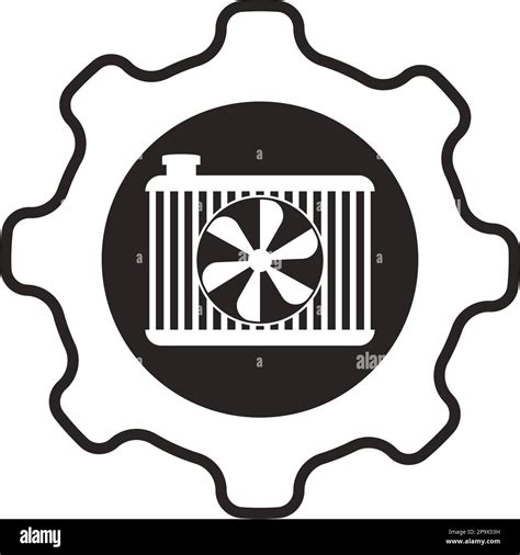 Car Radiator Icon Vector Illustration Symbol Design Eps 10 Stock Vector