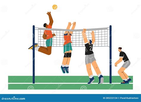 During A Volleyball Match A Lifelike Hologram Visualizes The Velocity And Trajectory Of Each ...