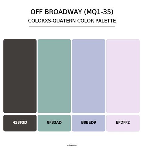 Behr Off Broadway MQ1 35 Paint Coordinating Colors And Palettes