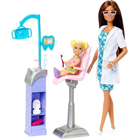 Barbie Careers Dentist Doll And Playset With Accessories, Barbie Toys ...