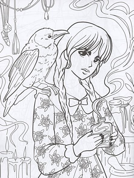 Девочка с косичками. Не очень страшные раскраски • Ивахнова Т.В. (худ ...