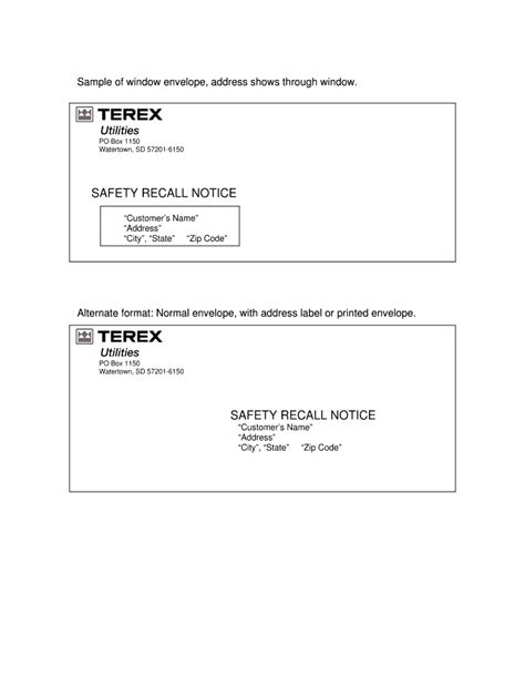 Fillable Online Odi Nhtsa Dot SAFETY RECALL NOTICE Department Of