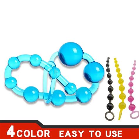 Smoo Anal Beads Sex Toys For WomenMen Gay Plug Play Pull Ring Ball Anal