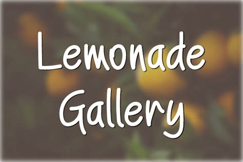 Lemonade Gallery Font By Hanna Bie · Creative Fabrica