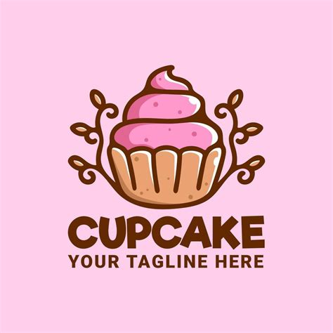 Cupcake logo design 12888960 Vector Art at Vecteezy