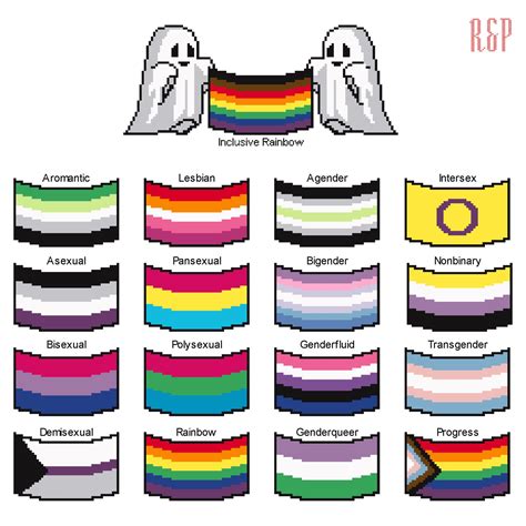 Spooky Ghosts With Pride Flags Lgbtqia Gay Pride Counted Etsy