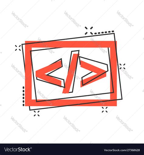 Cartoon Open Source Icon In Comic Style Api Vector Image