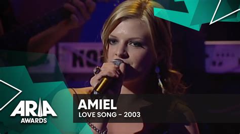 Amiel: Love Song | 2003 ARIA Awards - YouTube