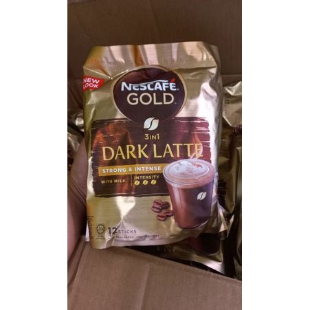 Jual Nescafe Gold Dark Latte Malaysia Gr Shopee Indonesia