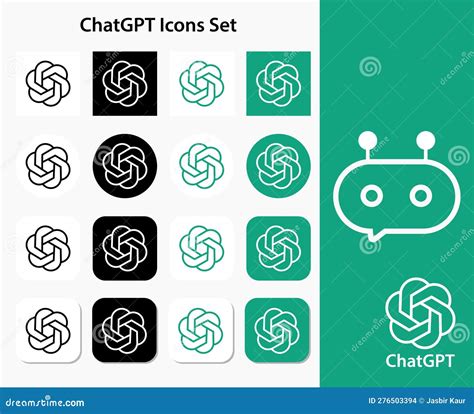 Chatgpt Openai Logo Icons Vector Illustration Cartoondealer Hot Sex