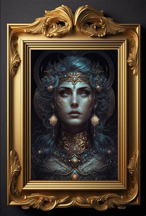 Nyx Goddess Of The Night Sky Wall Art Beautiful Dark Goddess Art