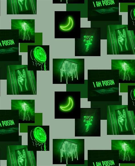 Download Vibrant Neon Green Aesthetic Background | Wallpapers.com