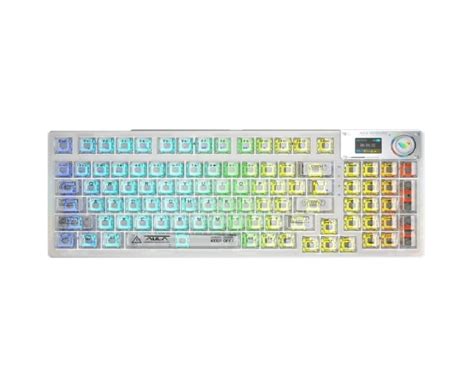 Buy Aula F Pro Wireless Mechanical Keyboard With Transparent Keycaps Hot Swappable Pre Lubed