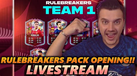 Rulebreakers Pack Opening Livestream And Fut Champs Greek Fut 23 Rtg