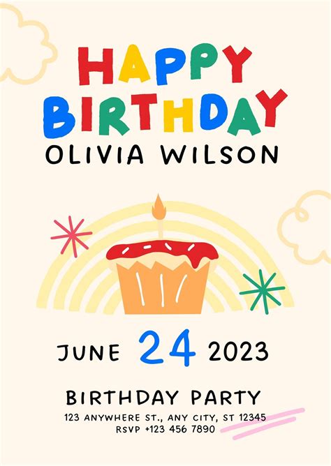 Free Easy Printable Birthday Invitations Download Free Easy Printable