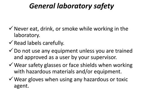 Laboratory hazards, safety and contamination | PDF