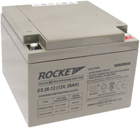 Rocket Sealed Mf Rechargeable Battery 0ºc 40ºc Operating Temperature Range 12v Nominal Voltage