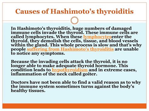 PPT - Hashimoto's thyroiditis: The most common form of thyroiditis