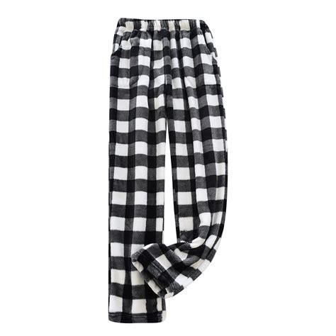 DENGDENG Women's Plush Fleece Pants Flannel Casual Fuzzy Pj Pants Warm
